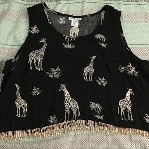 Giraffe Crop Tank